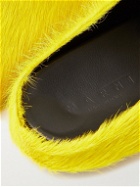 Marni - Fussbett Calf Hair Slippers - Yellow
