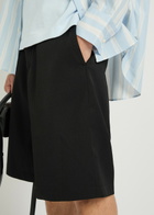 Jacquemus Le Short Camargue Wool Shorts Black