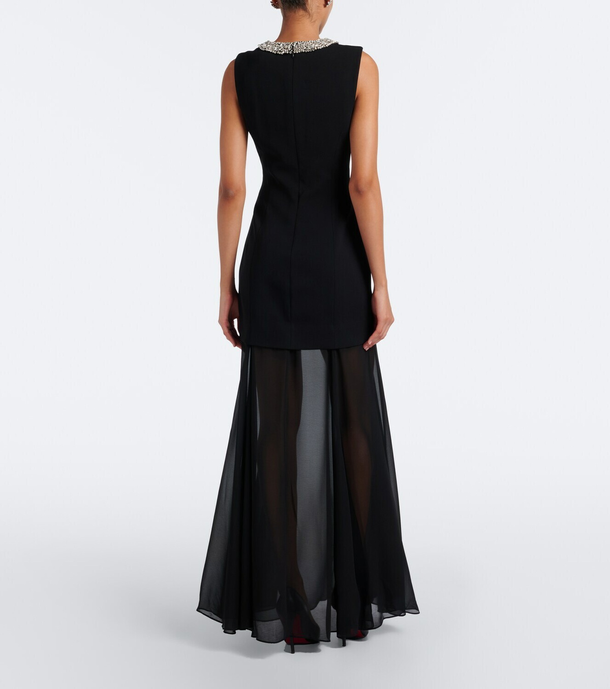 Veronica Beard Luminara embellished chiffon maxi dress