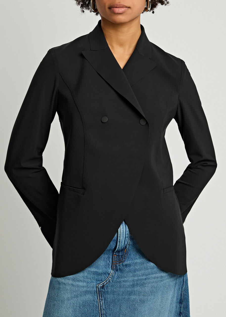 High In Keeping Stretch-jersey Blazer Black