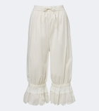 Staud Renzo embroidered cotton voile pants