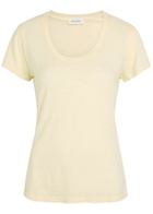 American Vintage Jacksonville Slubbed Cotton-blend T-shirt Yellow