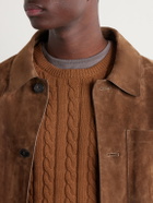 Beams Plus - Cable-Knit Cotton Sweater - Brown
