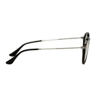 Ray-Ban Black and Silver Round Fleck Glasses