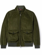 Baracuta - G9 AF Cotton-Corduroy Harrington Jacket - Green