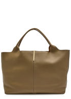Tods Large Leather Tote bag - Khaki - One Size