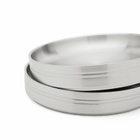 Service Projects Pasta Plate - Set of 2 in Stainless Steel 