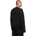 Rick Owens Drkshdw Black Long Creatch Sweatshirt