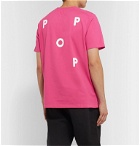 Pop Trading Company - Logo-Print Cotton-Jersey T-Shirt - Pink