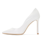 Jimmy Choo White Leather Romy 100 Heels