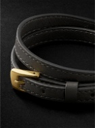 Messika - My Move Gold, Leather and Diamond Bracelet - Gray