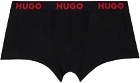 Hugo Three-Pack Black Boxers