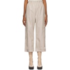 Stella McCartney Off-White Faux-Leather Sylvia Trousers