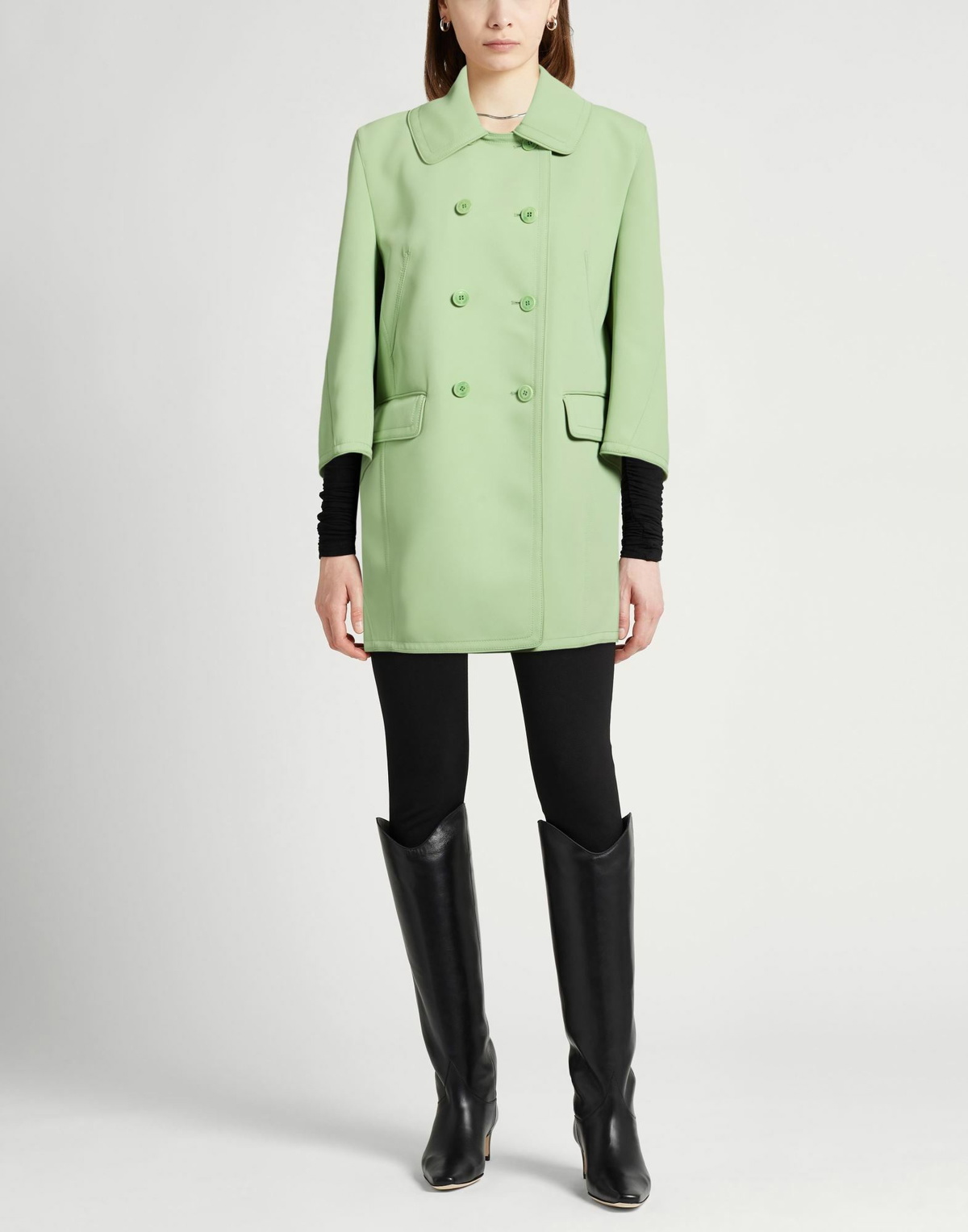 Ermanno Scervino Womens Overcoat & Trench Coat Light in Green