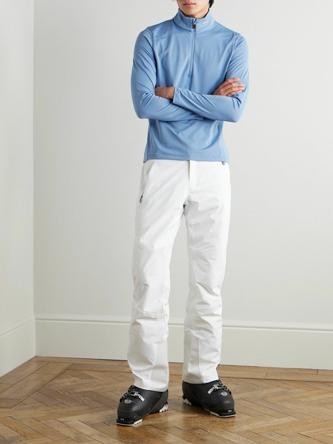 Kjus - Trace 2.0 Stretch-Jersey Half-Zip Ski Mid-Layer - Blue