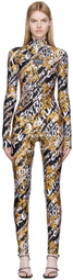 Versace Jeans Couture Black Nylon Bodysuit