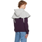 Dries Van Noten Gray Cape Hoodie