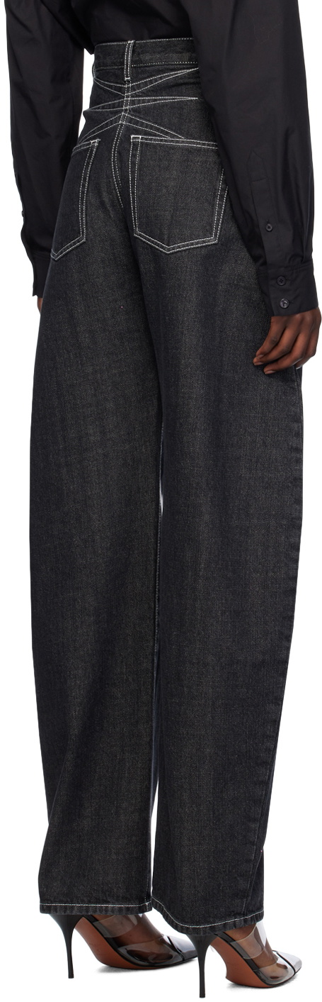 ALAÏA Black Round Jeans ALAÏA