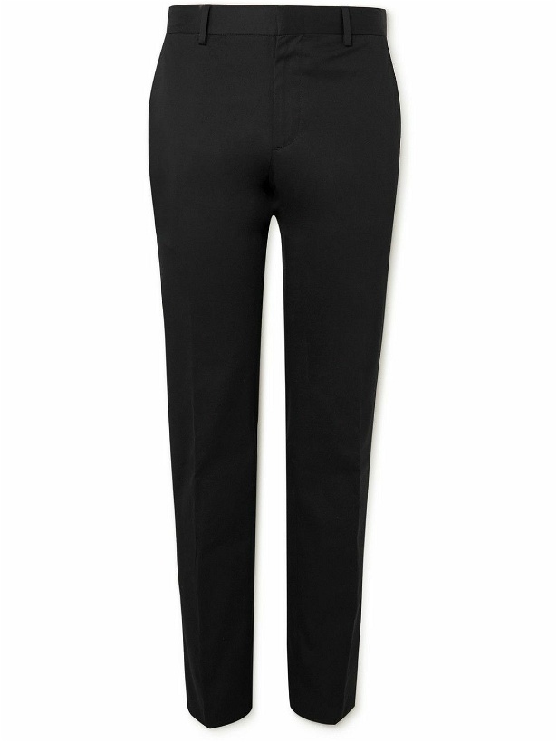Photo: Zegna - Straight-Leg Stretch-Cotton Gabardine Trousers - Black