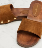 Gianvito Rossi Riviera suede slides