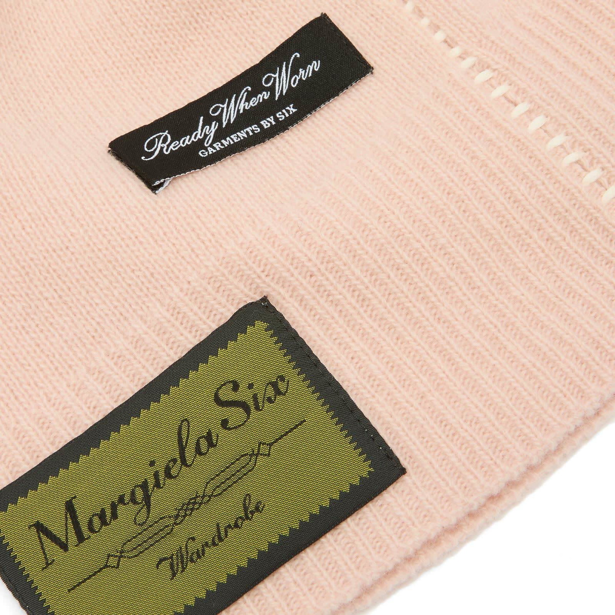 MM6 Maison Margiela Women's Balaclava with Patches in Rose Pink 