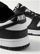 Nike - Dunk Low Retro Leather Sneakers - Black
