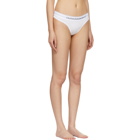 Calvin Klein 205W39NYC White Cotton Logo Collection Thong