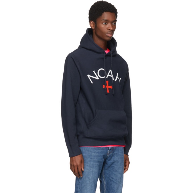 noah  NYC BLACK  logo hoodie