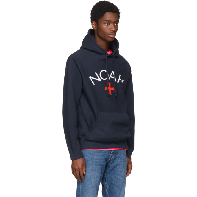 Noah NYC Navy Core Logo Hoodie