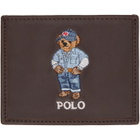 Polo Ralph Lauren Brown Polo Bear Leather Card Holder