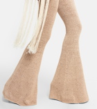 Magda Butrym - Crochet high-rise flared leggings