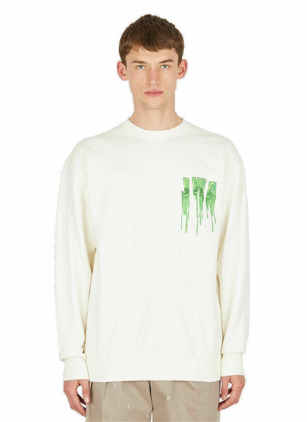 Photo: Slime Logo Sweatshirt in Cream
