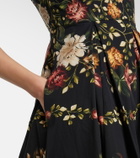Agua by Agua Bendita Alcaparra floral cotton midi dress