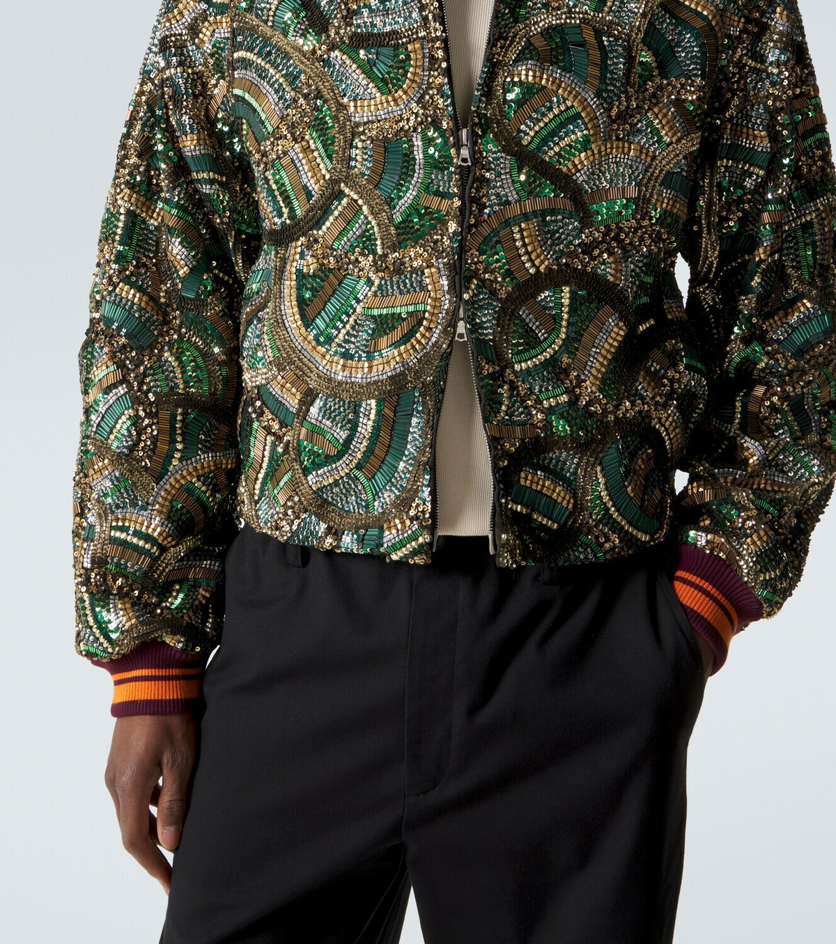 Dries Van Noten Embellished bomber jacket