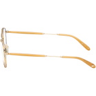 Garrett Leight Gold Linnie Glasses
