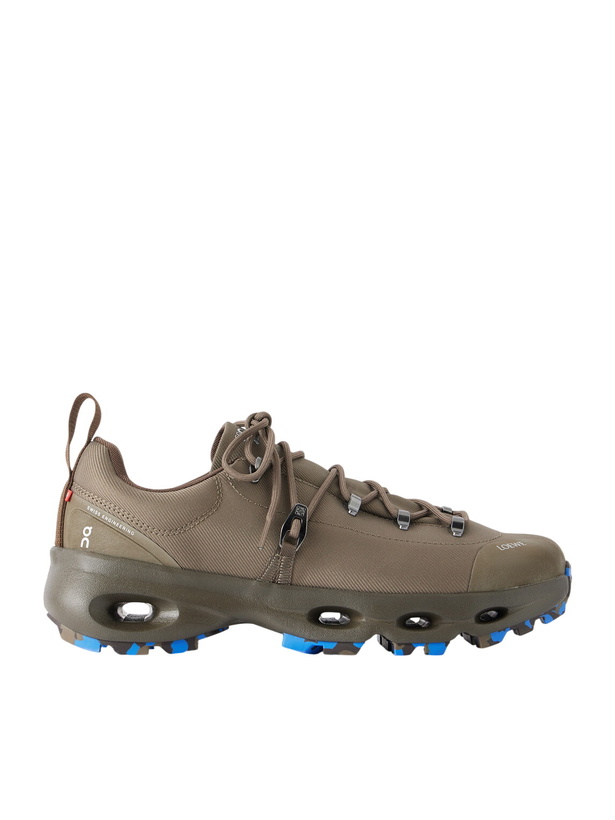 Photo: LOEWE - On Cloudsolo Hiker Rubber-Trimmed Twill Sneakers - Green