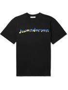 JW Anderson - Run Hany Logo-Print Cotton-Jersey T-Shirt - Black