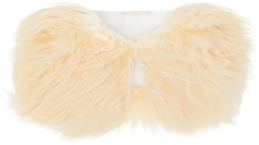 Cawley Off-White Shearling Collar