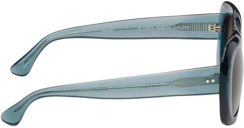 Dries Van Noten Blue Linda Farrow Edition 75 C3 Sunglasses Dries