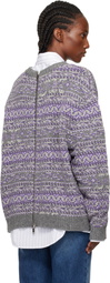 Julie Kegels Gray Kair V-Neck Sweater