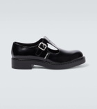 Prada Leather T-Strap Mary Jane shoes