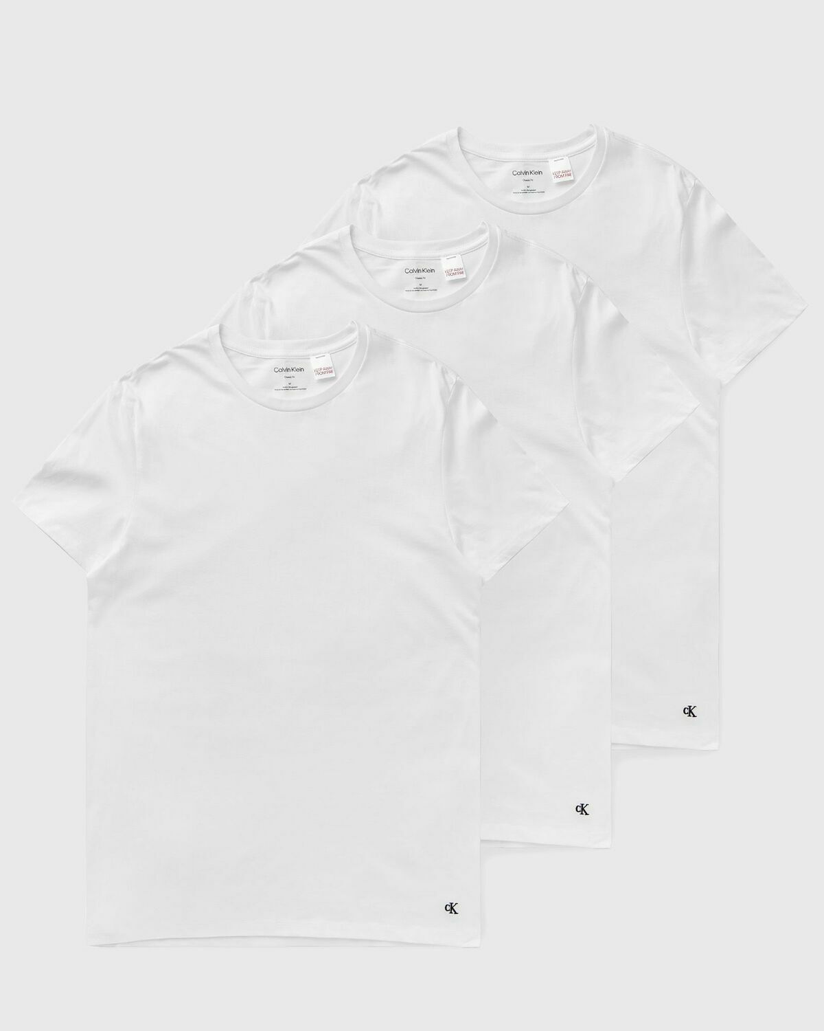 Calvin Klein Underwear S/S TEE COTTON 3-PACK White Mens Shortsleefe