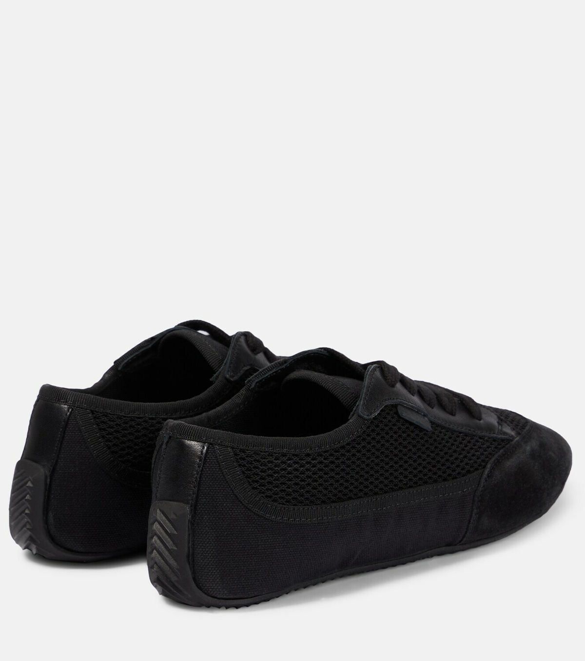 The Row Owen City leather trimmed sneakers The Row