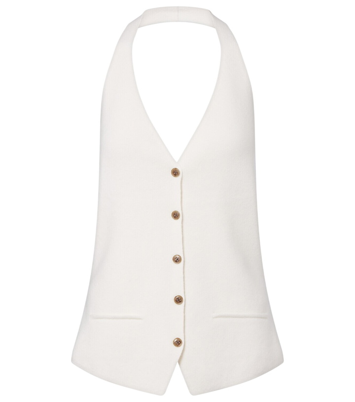 Photo: Lisa Yang Immy halterneck cashmere sweater vest