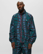 By Parra Squared Waves Pattern Track Top Green - Mens - Track Jackets