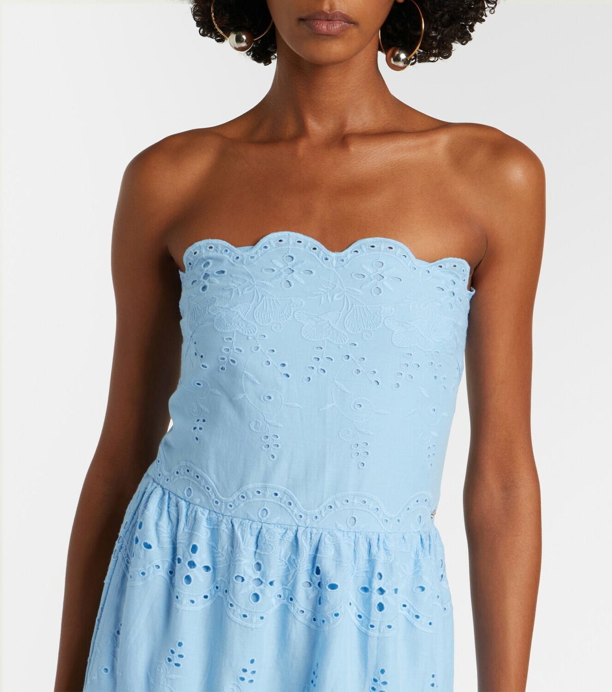 Melissa Odabash Sophie broderie anglaise cotton maxi dress