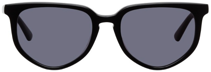 Photo: MCQ Black Acetate Round Sunglasses