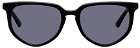 MCQ Black Acetate Round Sunglasses