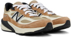 New Balance Brown & Off-White Made in USA 990v6 Sneakers