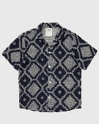 OAS Trastevere Cuba Crochet Shirt Brown Mens Shortsleefe